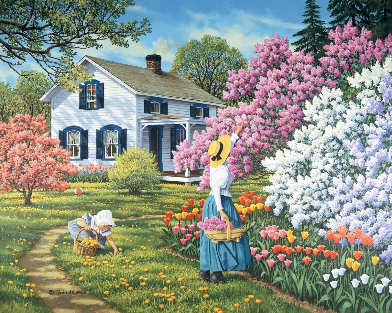 Дом Весной Картинки