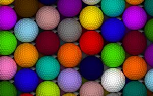 Разноцветные мячики