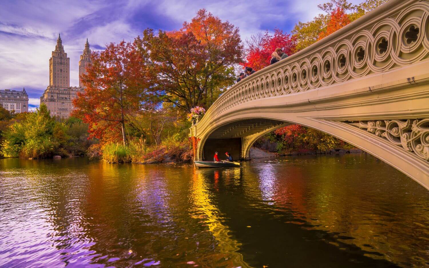 Мост в централ парке Нью Йорка