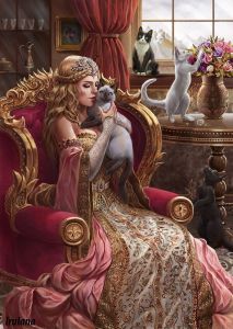 Королева и кошки