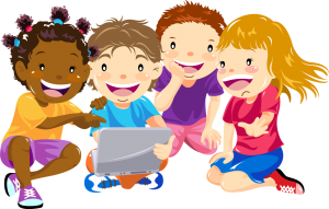 Дети и ноутбук