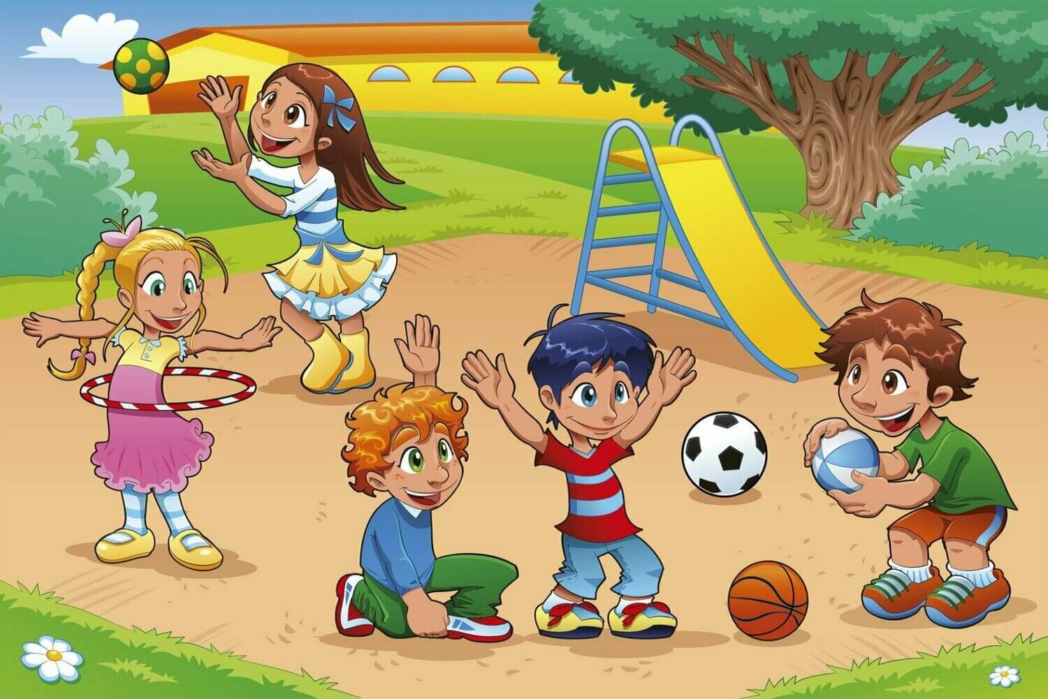 Игры с мячом на улице для детей