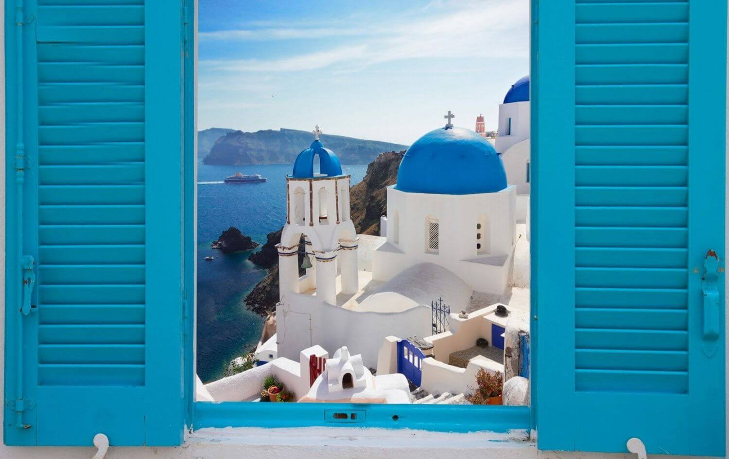 окно греция