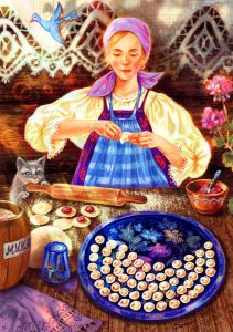 Лепка пельменей