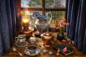 Чаепитие у окна