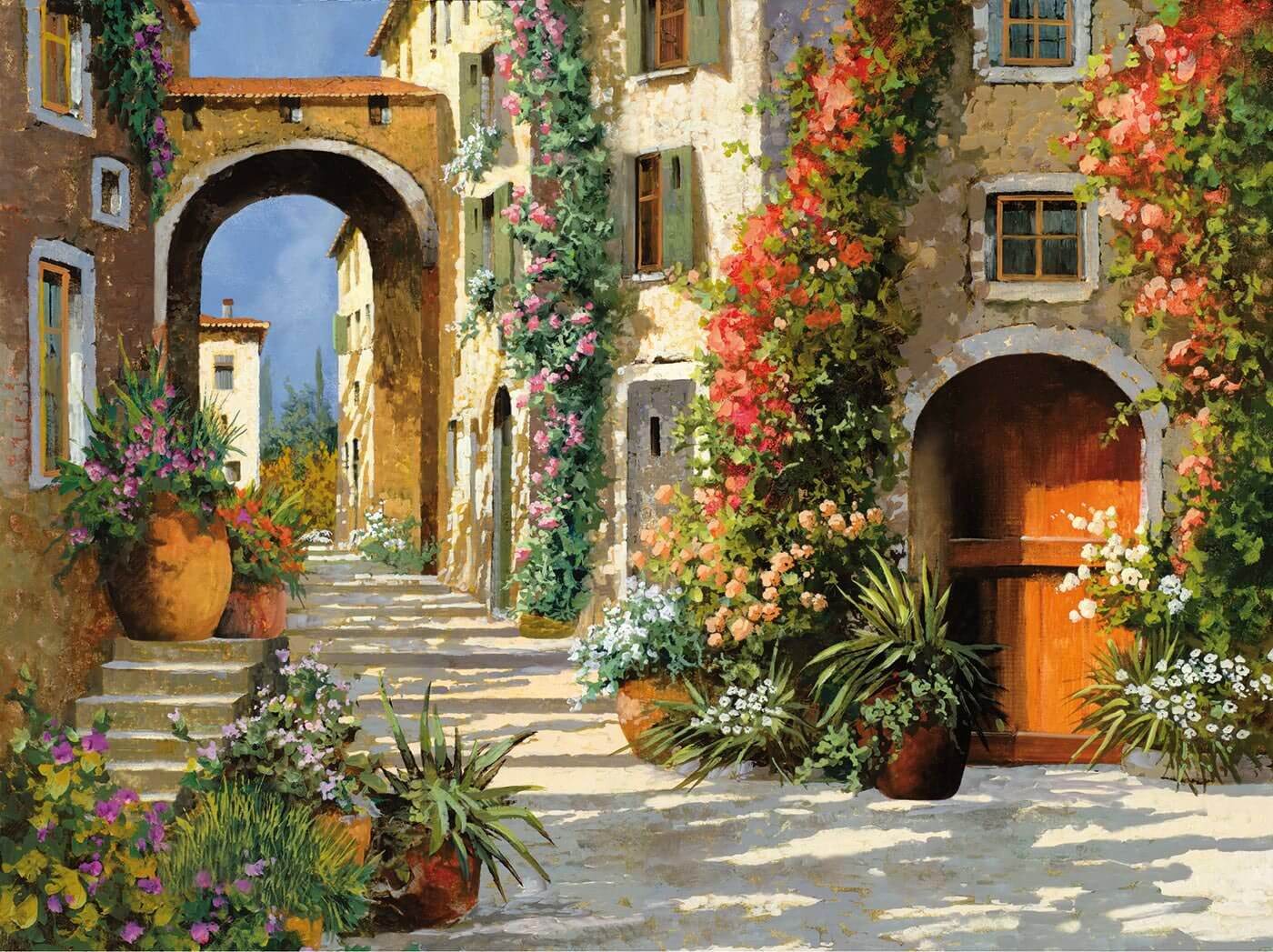 Итальянская цветущая улица