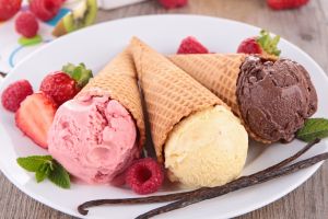 Три вида мороженого