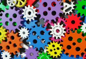 Разноцветные шестеренки