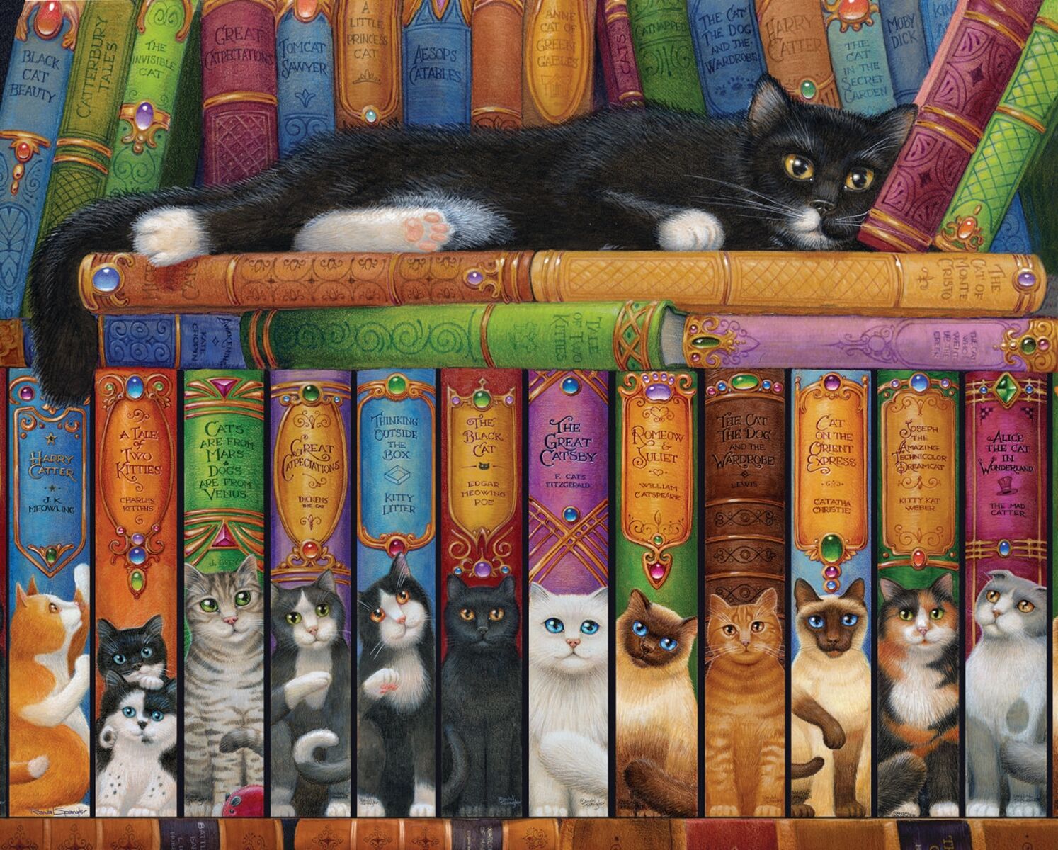 Коты в библиотеке