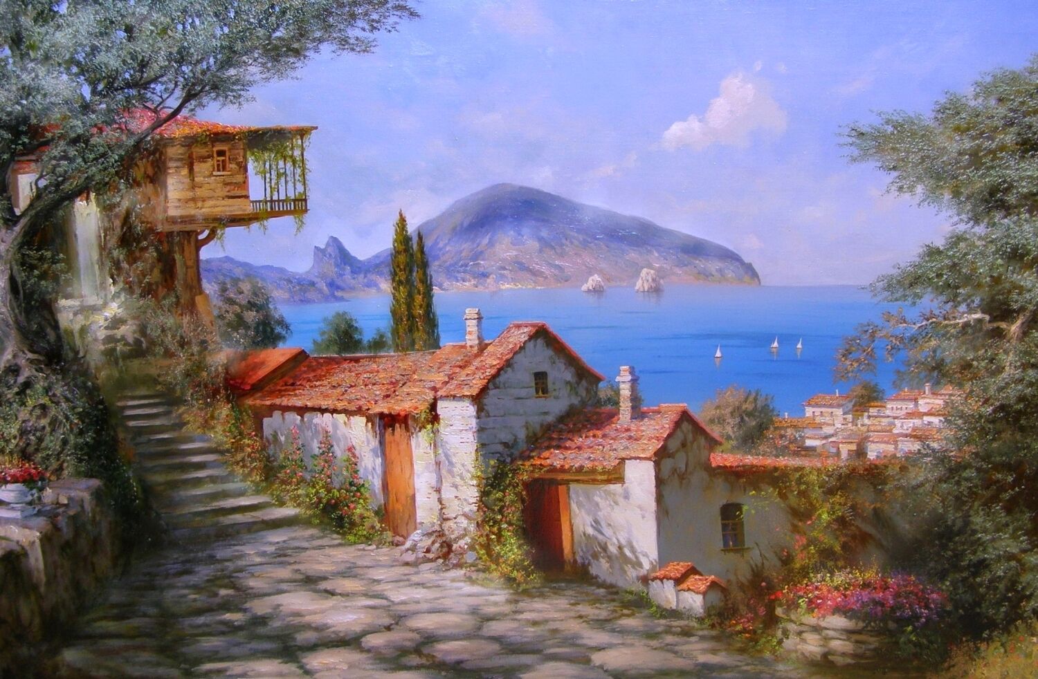 Александр Милюков итальянский пейзаж