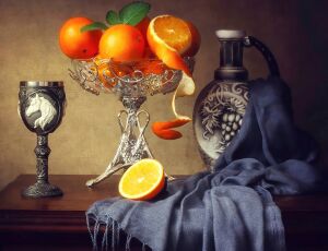 Апельсины и вазы