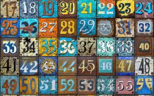 Фон с числами