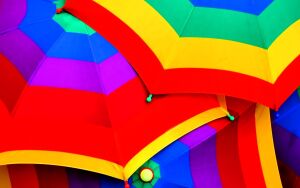 Радужные зонтики