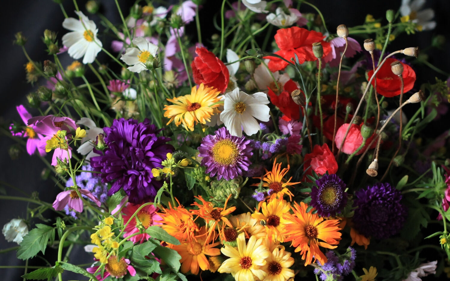 Пазл букет полевых цветочков - разгадать онлайн из раздела \