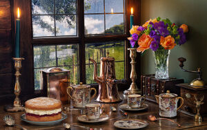 Чай при свечах