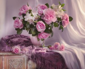 Розы и лилии