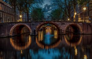 Мост с огоньками