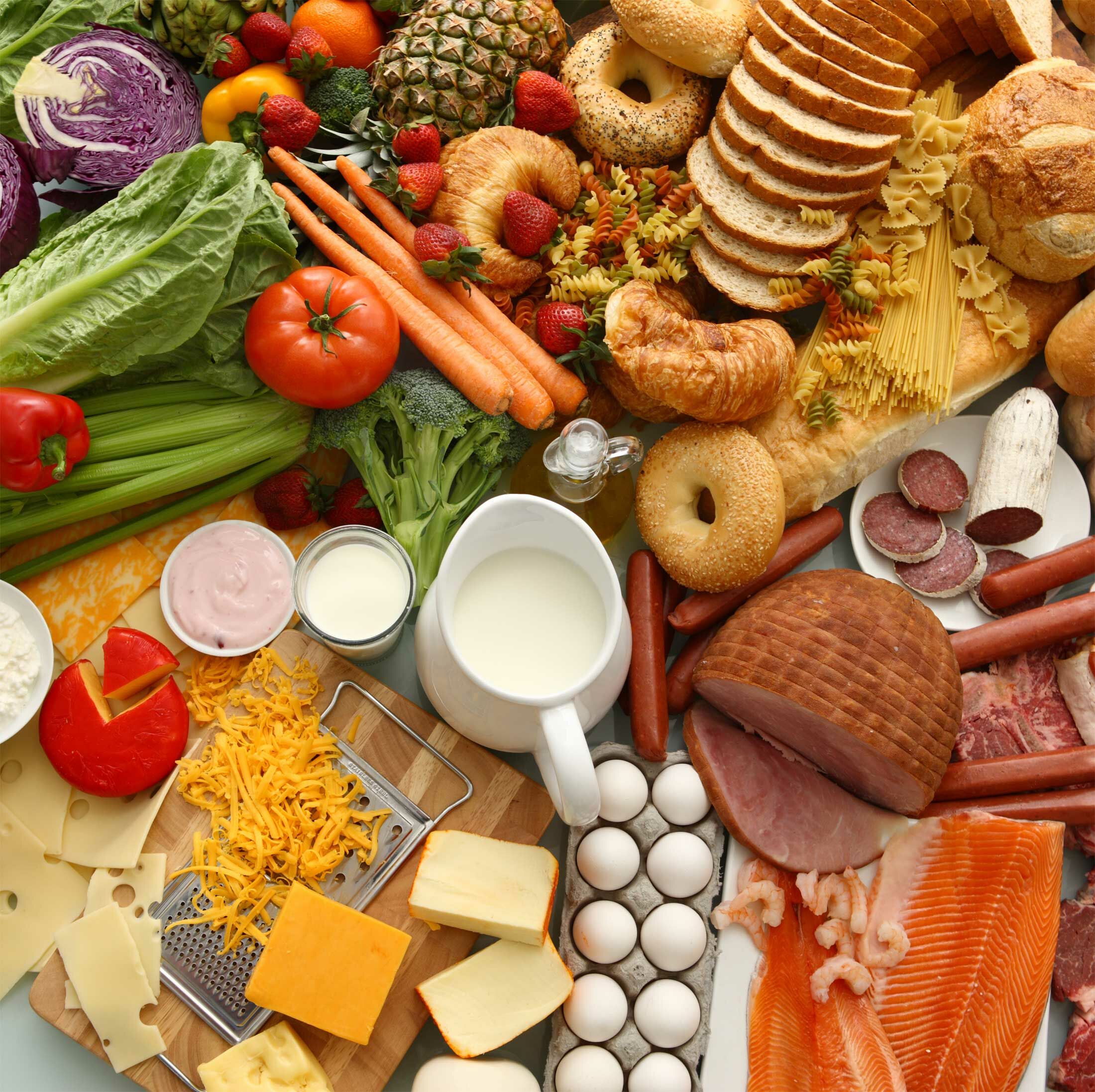Пищевое продовольствие. Продукты питания. Разные продукты. Продукты на столе. Пищевая продукция.