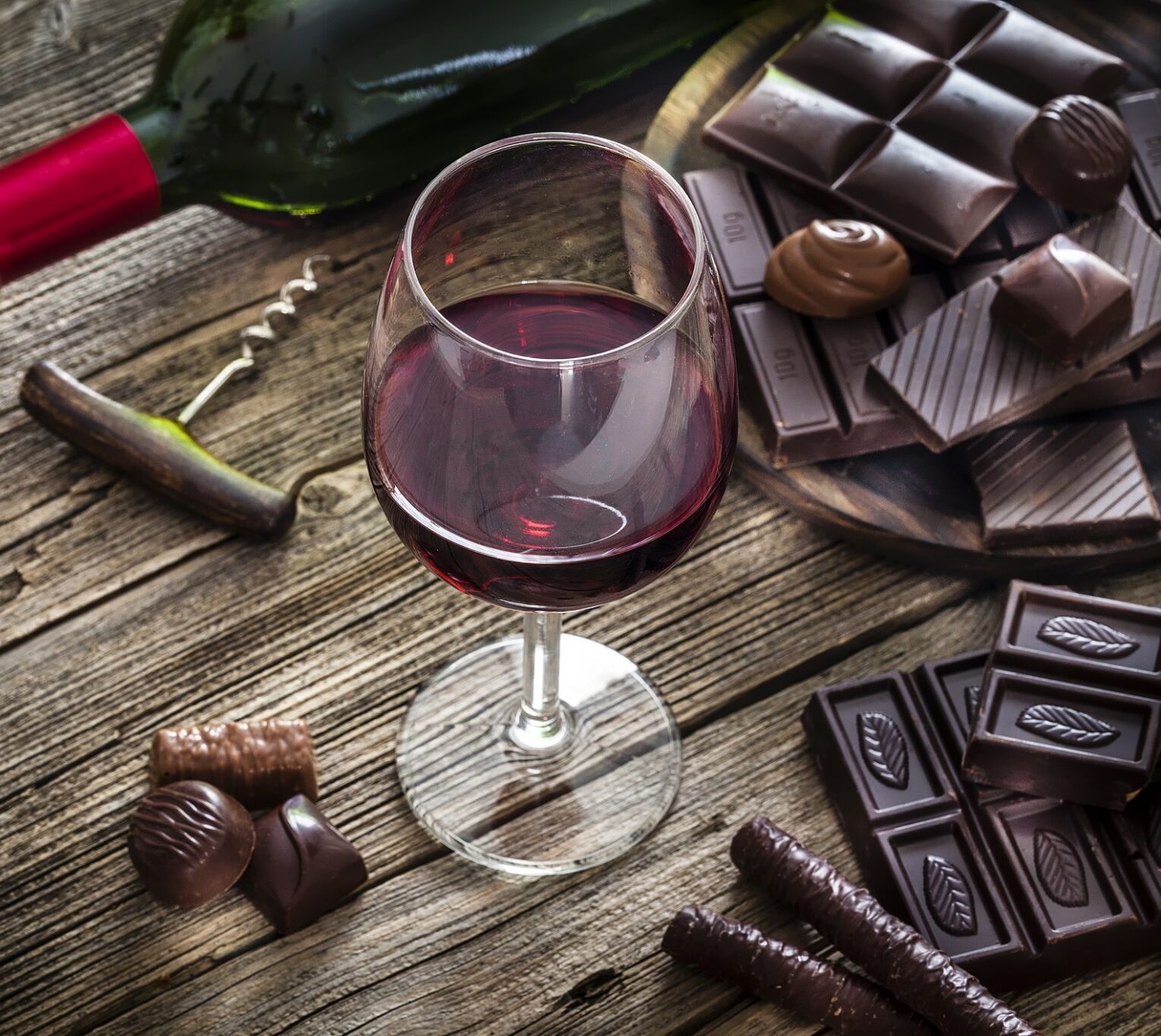 Вино и шоколад