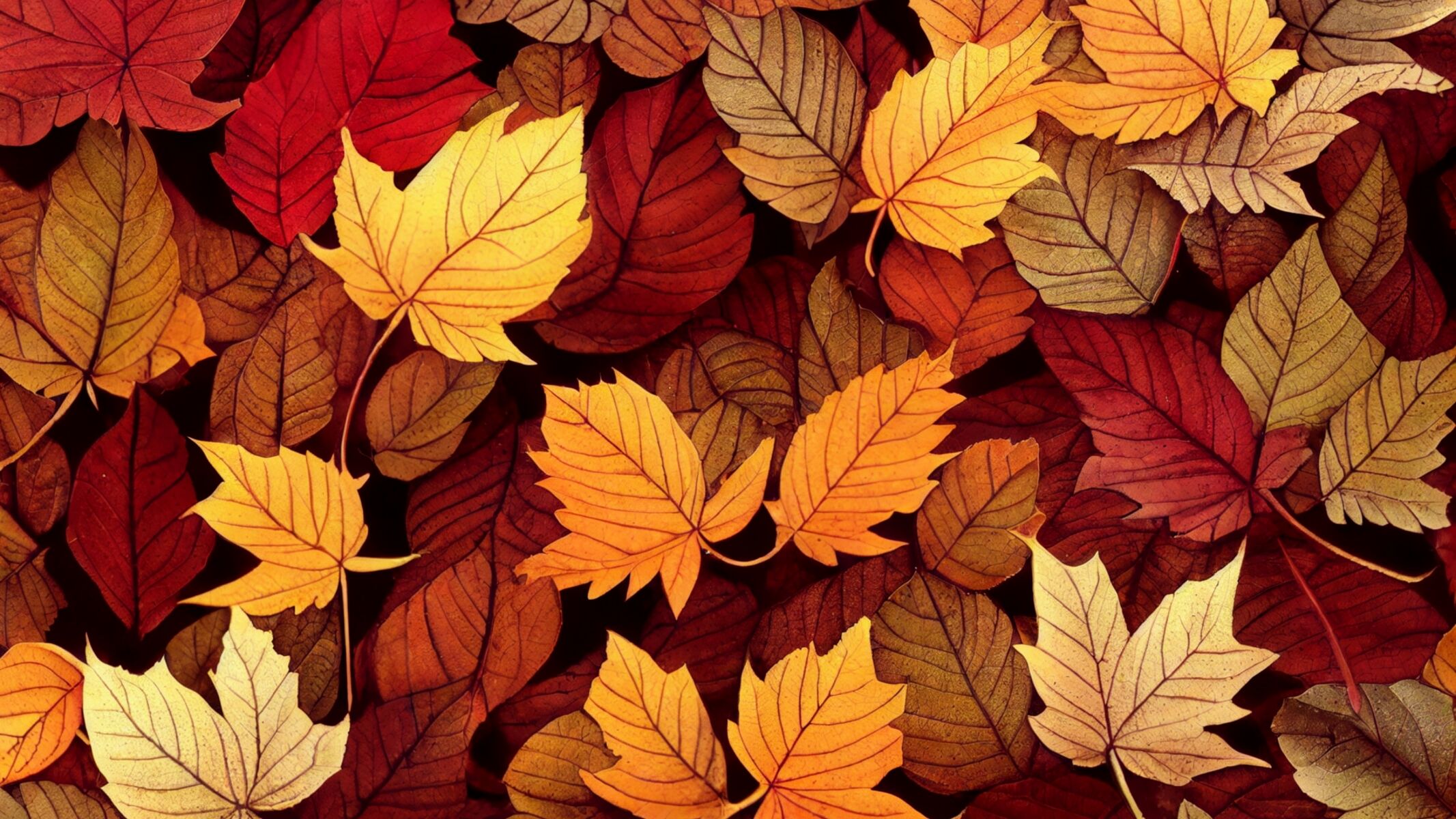 Фон с осенних листьев