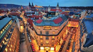 Ночная Прага панорама