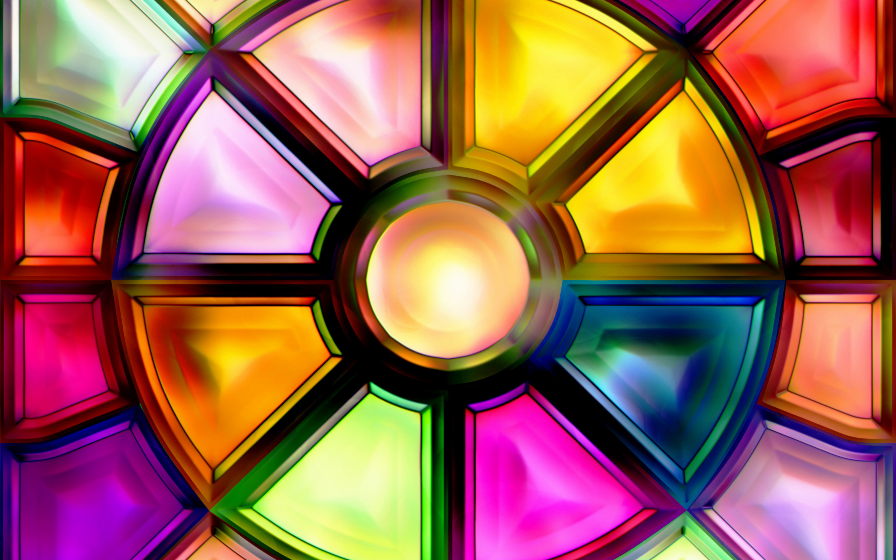 Разноцветные стекла