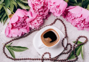 Пионы и кофе