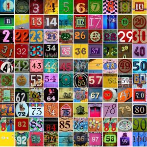 Коллаж с цифрами