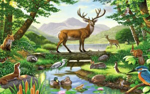 Красивый олень