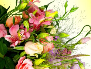 Альстромерии в букете