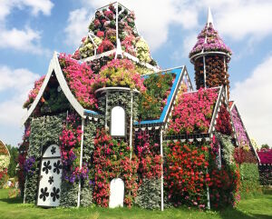 Дом из цветов