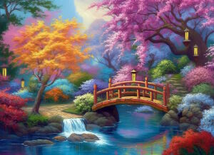 Мостик и фонарики