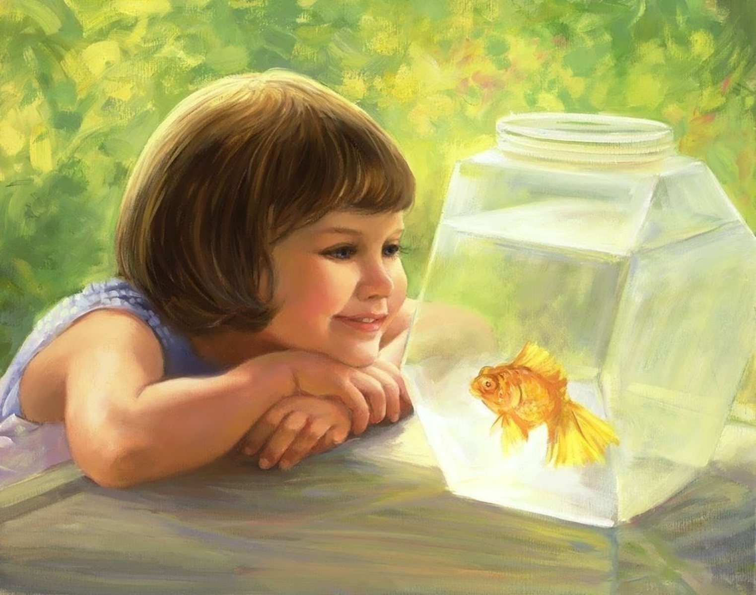 Девочка и рыбка