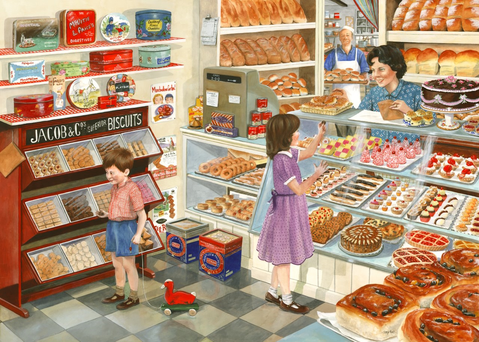 Дети в магазине сладостей