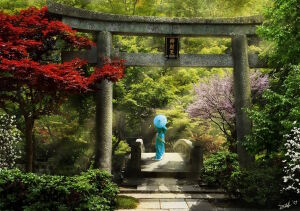 Гейша в саду