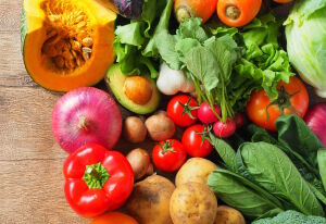 Овощи и фон