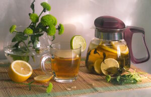 Зеленый чай с лаймом