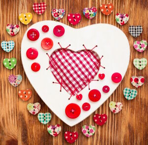 Пуговицы сердечки