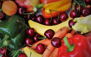 Черешня и перцы