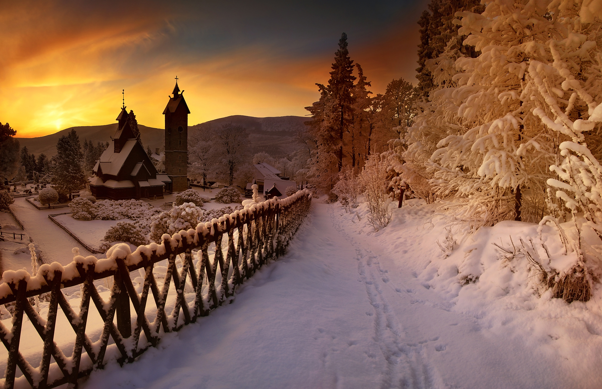 Зима в Польше