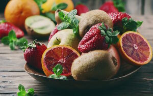 Киви с клубникой