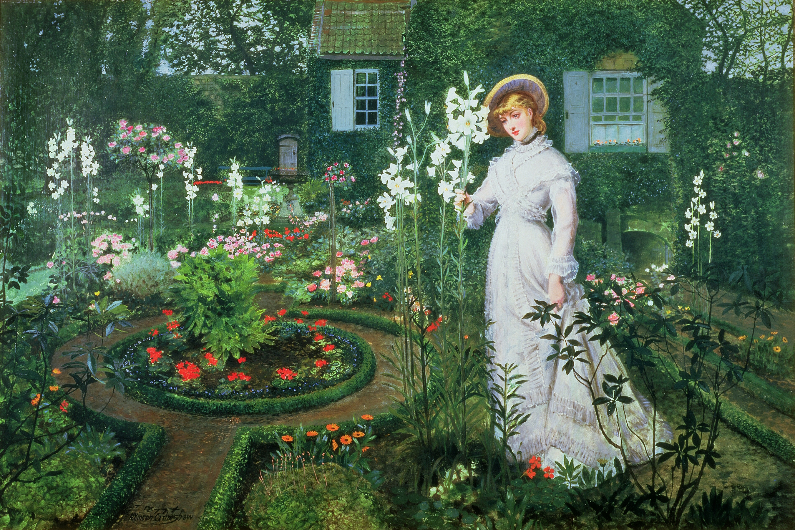 Дама в саду