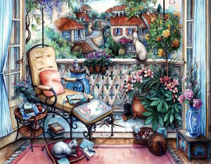 Уютный балкон