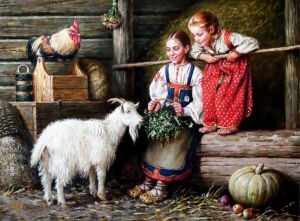 Белый козлик