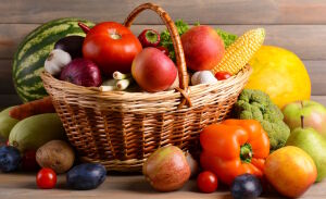 Овощи в корзине
