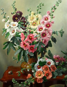 Пышный букет в вазе