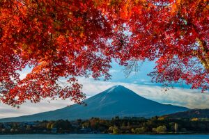 Вулкан в Японии