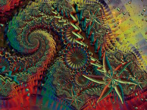 Фрактал со звездами