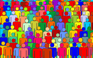 Разноцветная толпа