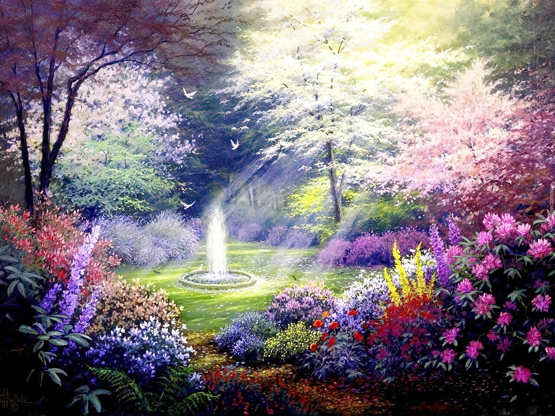 Волшебный сад песня слушать. Эдемский Райский сад картина. Эдемский сказочный сад. Цветет Эдемский сад. Магический сад.
